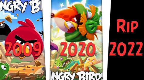 Evolution Of Angry Birds Games 2009 To 2020 To 2022 Rip YouTube