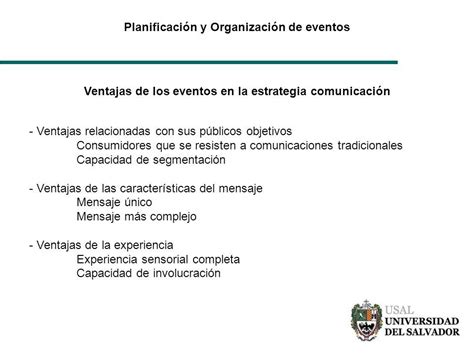 Planificaci N Y Organizaci N De Eventos Unidad La Importancia Del