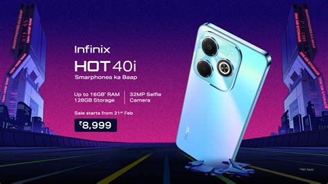 Infinix Launches SmartphoneKaBaap Hot 40i Boasts Indias First 32MP