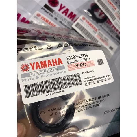 Pulley Side Crankshaft Oil Seal Mioi M Yamaha Part No