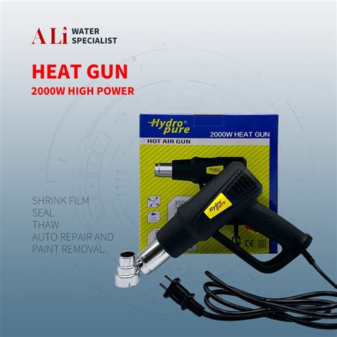 Hydropure Hot Air Plastic Sealer Heater Blower Heat Shrink W W Nozzle Heat Gun Shopee
