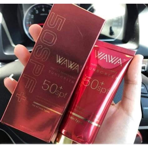 Wawa Face Sunscreen SPF50 30ML By Wawa Cosmetics Original HQ Shopee