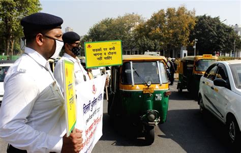 Delhi Traffic police conducts a special drive during Delhi Police Week