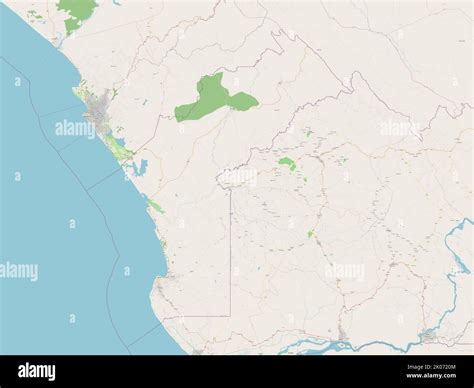 Cabinda, province of Angola. Open Street Map Stock Photo - Alamy