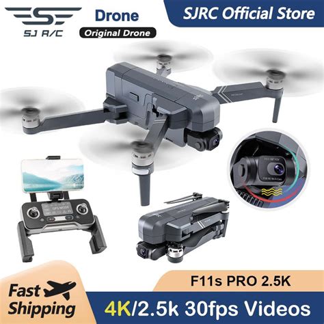 Cheap SJRC F11S 4K Pro Drone With Camera 3KM WIFI GPS EIS 2 Axis Anti