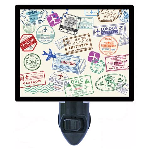 Passport Stamps - Night Light Designs