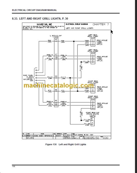 NAVISTAR IC BUS RE SERIES BODY CIRCUIT DIAGRAMS – Machine Catalogic