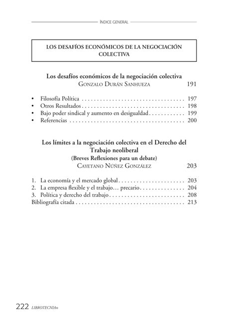 PDF Los Desafíos Económicos de la Negociación Colectiva