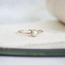 Odessa Ring Pearl And Gold Stacking Ring By Lauren Hunt Jewellery