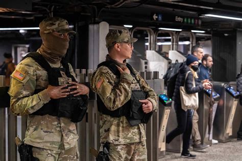 National Guard Troops Deployed To Nyc Subways