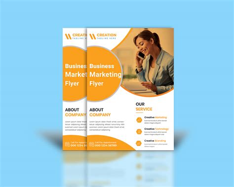 Corporate business marketing flyer on Behance