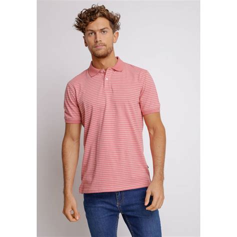 Trial Polera Manga Corta Hombre Casual Slim Fit Max Algodón Coral