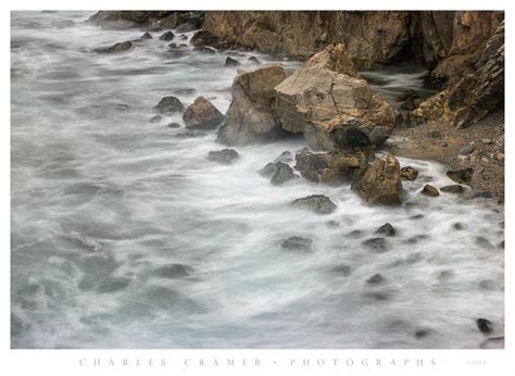 Long Exposure, Waves, Pt. Lobos, California - Photographs by Charles Cramer
