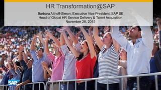 HR Transformation @ SAP | PPT