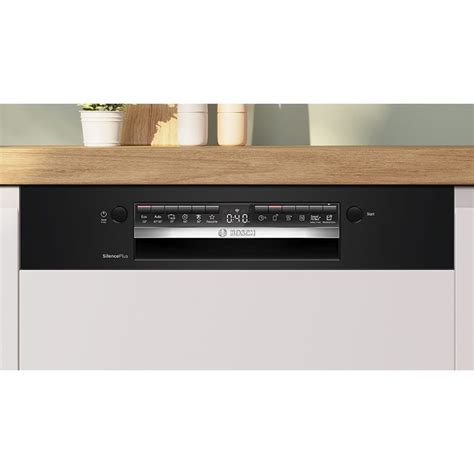 Série 4 Lave vaisselle encastrable avec bandeau 60 cm Noir Bosch