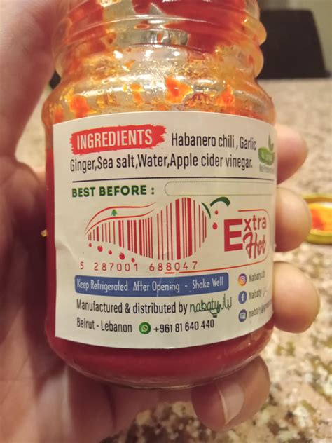 Hot Chili Paste From Lebanon R BarcodePorn