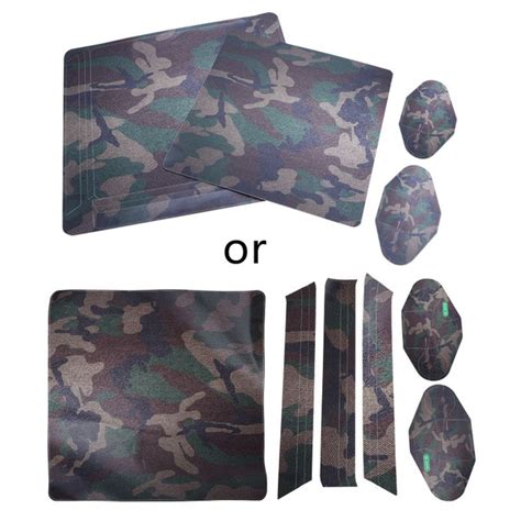 Камуфляжная наклейка-наклейка для кожного покрова Sony PS4 Slim Console ...