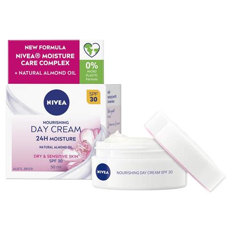 Buy Nivea Nourishing Day Cream Dry Sensitive Skin SPF30 50ml Online At