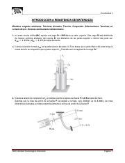 Tp N Ii Introducci N A Resistencia De Materiales Pdf Estabilidad I