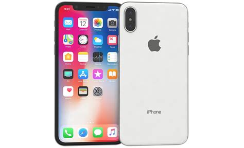 Apple Iphone X Gris Espacial Y Plateado Modelo D Ds Blend