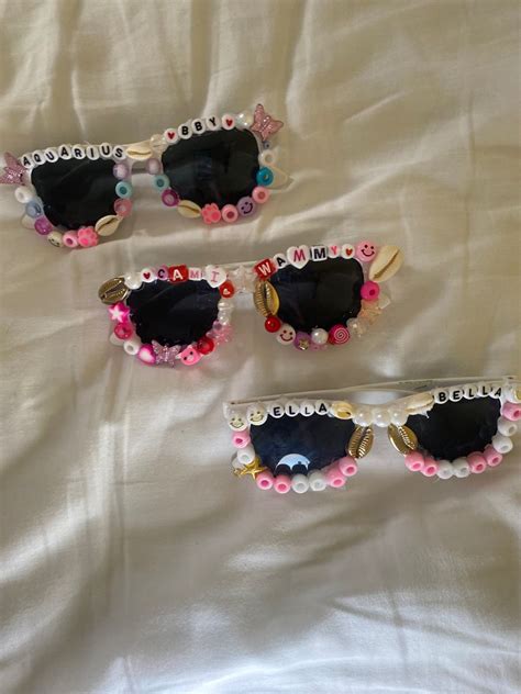 Funky Beaded Glasses🪩💗⚡️ Beaded Sunglasses Funky Glasses Funky Sunglasses