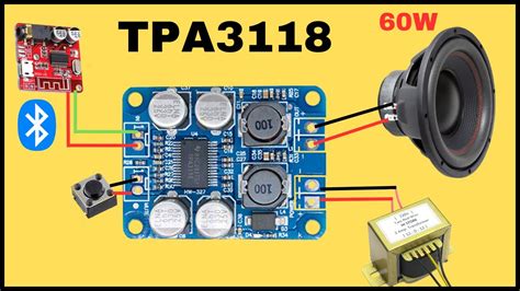 Tpa Mono W Tpa Mono Amplifier Connect With Bluetooth Module