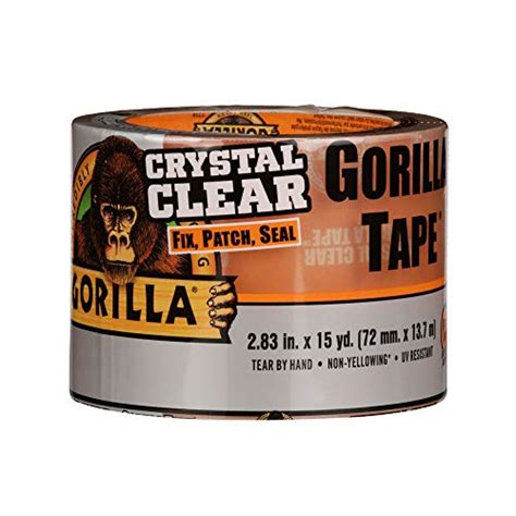 Gorilla Crystal Clear Repair Duct Tape Tough Wide X Yd