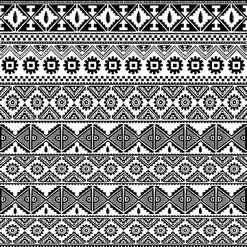 Native Ethnic Seamless Pattern African Backdrop Orient Vector African