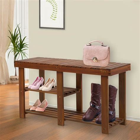 Breakwater Bay Salamone Solid Wood Entryway Bench Shoe Storage