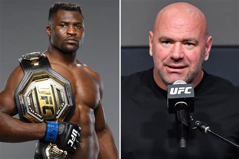 Dana White And Francis Ngannou S Management In Furious Spat After Ufc Announce Shock Interim