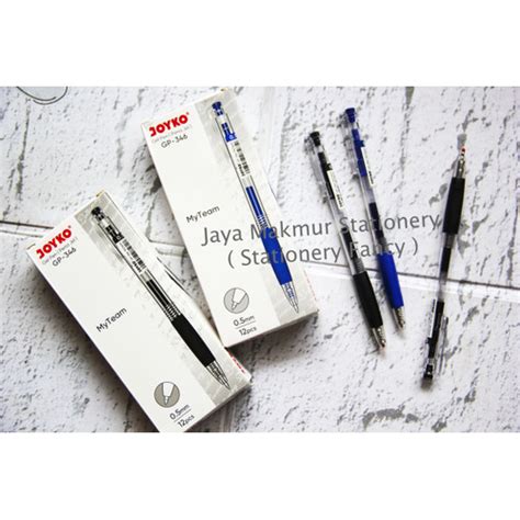 Jual Pen Gel Joyko My Team GP 346 0 5 Mm 1 Lusin Hitam Jakarta