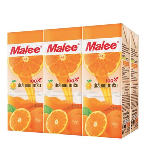 Malee Percent Pasteurized Mandarin Orange Juice Squeezed From