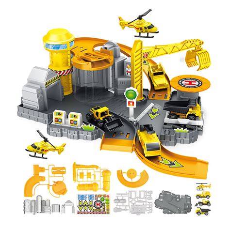 Toy Children Vehicle Playsets Car Track Assembly Car Model Parking Lot Engineering C - Walmart.com