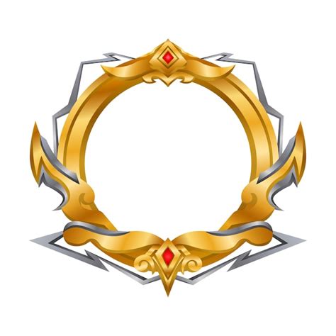 Premium Vector Gold Award Badge Gaming Avatar Frame