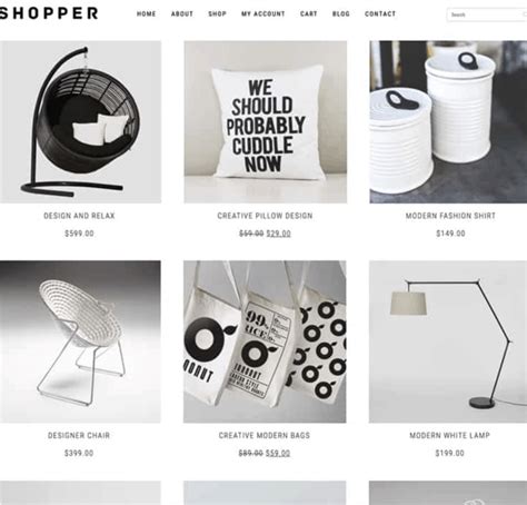 Shopper Free Woocommerce Wordpress Theme Updated