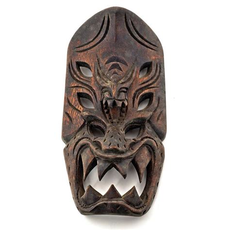 Headhunters Of Philippines Tribal Mask Dragon Demon Ifugao Igorot