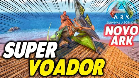 Domando Um Super Voador Ptero No Novo Ark Ark Survival Ascended Asa