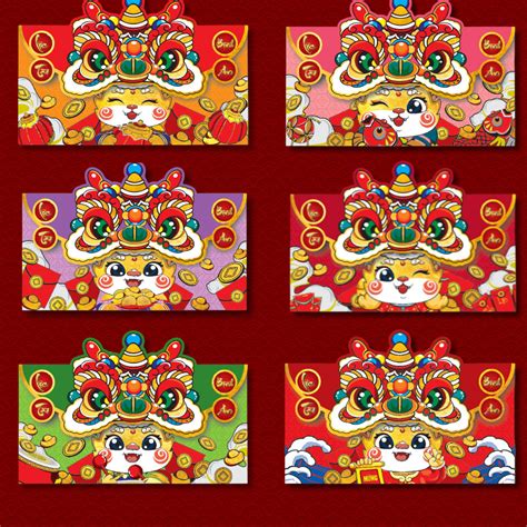 Set 6 Lì Xì Lân Hot Trend 2025 Mẫu Lân Nắp Ngang Lì Xì Lắp Dọc MẪU HÓT 2025 Shopee Việt Nam