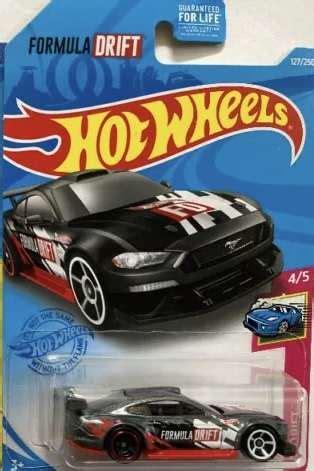 Curtis Collectibles Hot Wheels Scale Drift Ford Mustang GT Black Formula Drift
