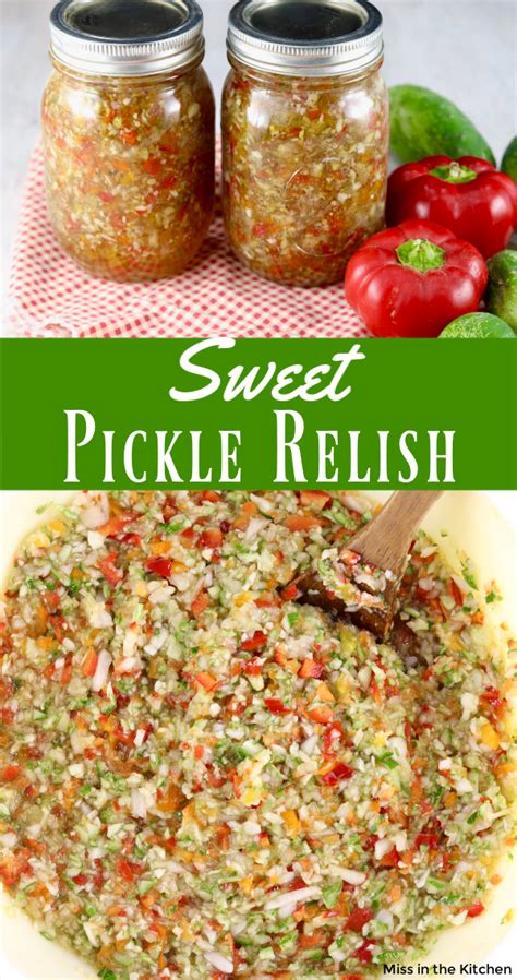 Sweet Pickle Relish Easy Canning Recipe Miss In The Kitchen