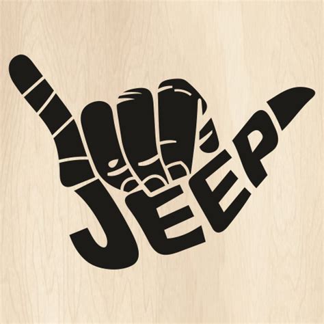 Jeep Hang Loose Svg Jeep Wave Vector File Jeep Shaka Svg Cut Files