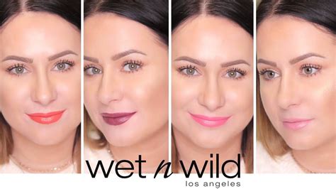 Wet N Wild Megalast Lipstick Swatches All Shades Youtube