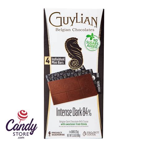 Guylian No Sugar Added Dark Chocolate 3.5oz Bar - 12ct