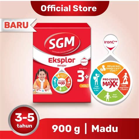 Jual Sgm Eksplor 3 Complinutri Susu Pertumbuhan Madu Box 900gr