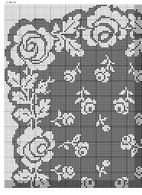 Gabbach Filet Crochet Charts Crochet Coasters Free Pattern