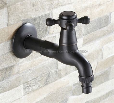 Wall Mount Tuin Wasmachine Water Tap Zwarte Olie G Vicedeal