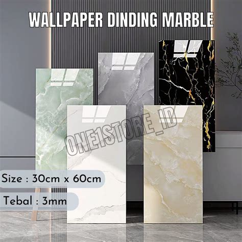 Jual Wallpaper Dinding Vinyl Marble X Cm Stiker Dinding Marmer