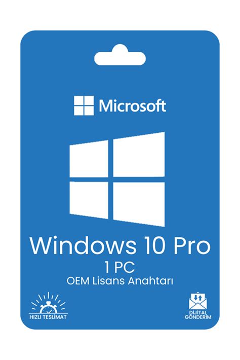 Microsoft Windows 10 Pro Oem Dijital Lisans Anahtarı Fiyatı Yorumları