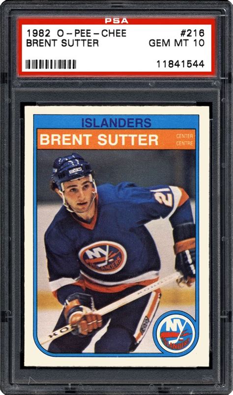 Auction Prices Realized Hockey Cards 1982 O-PEE-CHEE Brent Sutter Summary