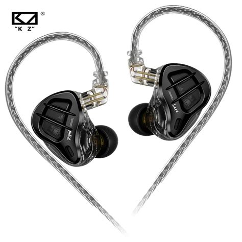 KZ ZAR H Brido Driver In Ear Monitor 1DD 7BA Fone De Ouvido 2Pin Wired